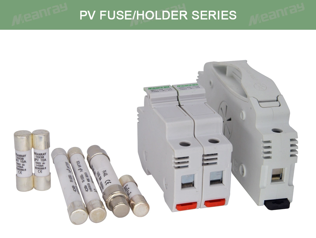 Cylindrical Fuse Holder 30A 1000V 1500VDC with LED Indicator