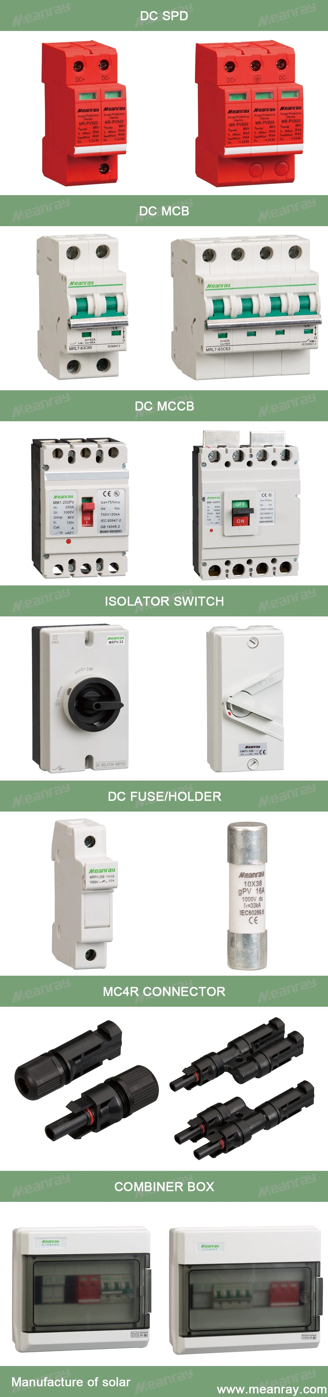 Cylindrical Fuse Holder 30A 1000V 1500VDC with LED Indicator